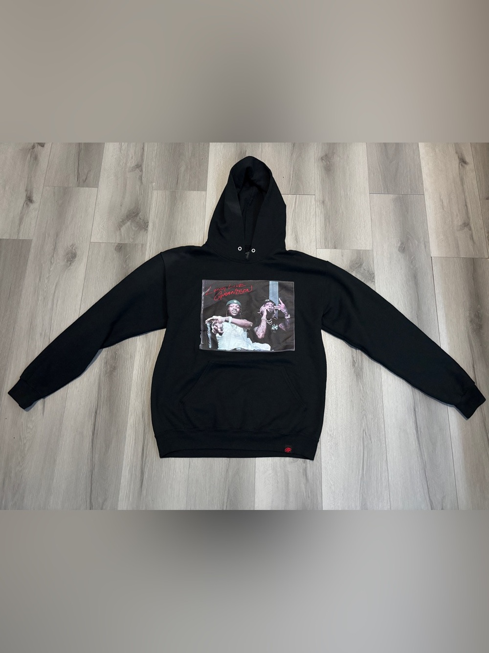 OTF Lil Durk King Von The Voice Long Live Grandson Promo Black Hoodie Size M